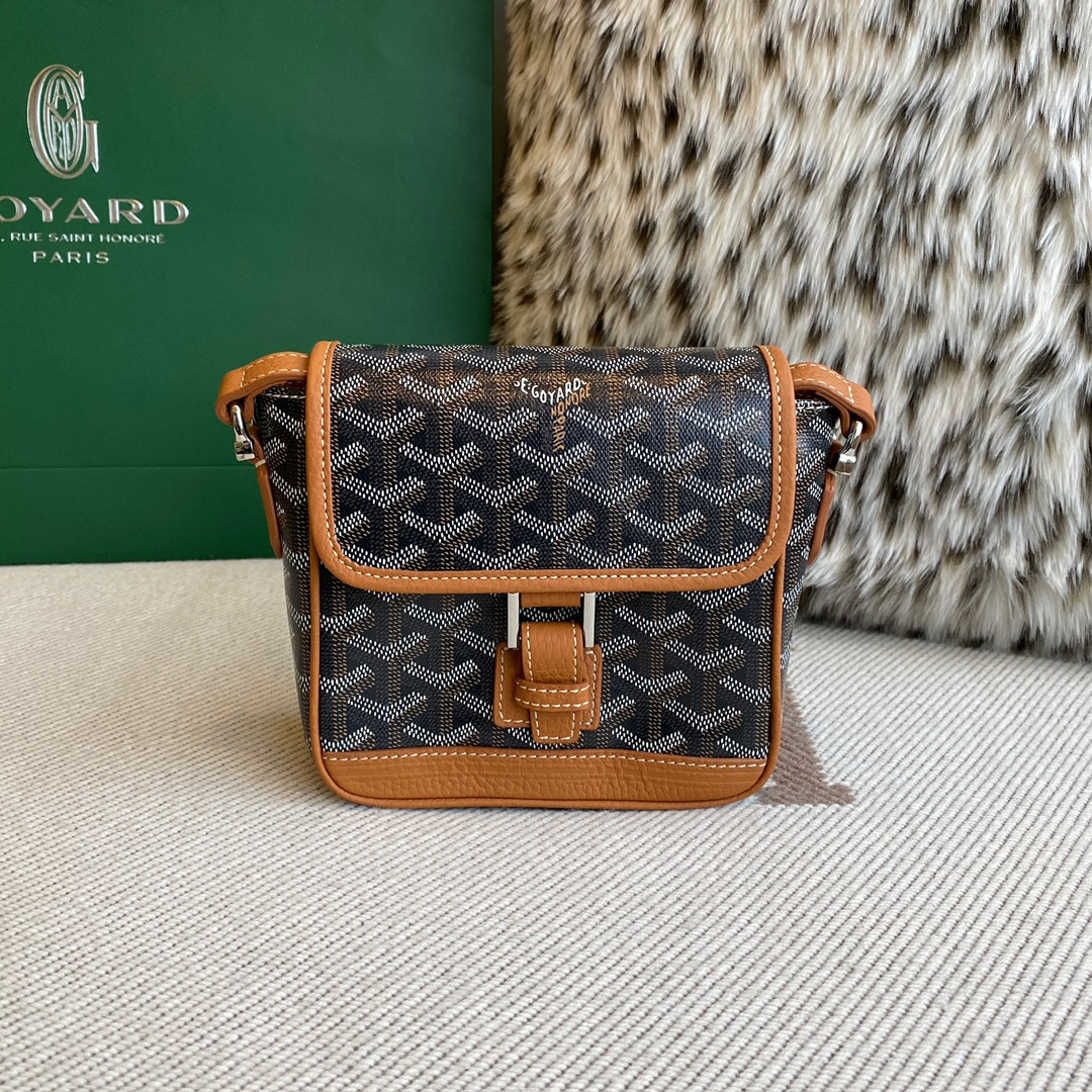 Goyard Black Coated Canvas Mini Cross-Body Bag