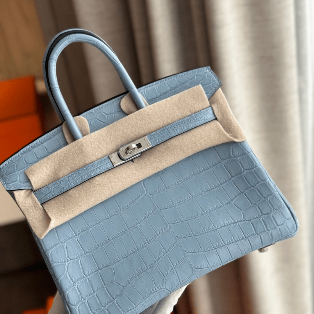 Hermes Birkin Like Auth Hand Sewing Imported Leather Handbags 25cm