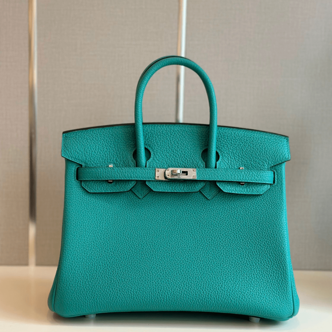 Hermes Birkin PHW Da Togo Ocean Blue Fake 11 Handbags 25cm