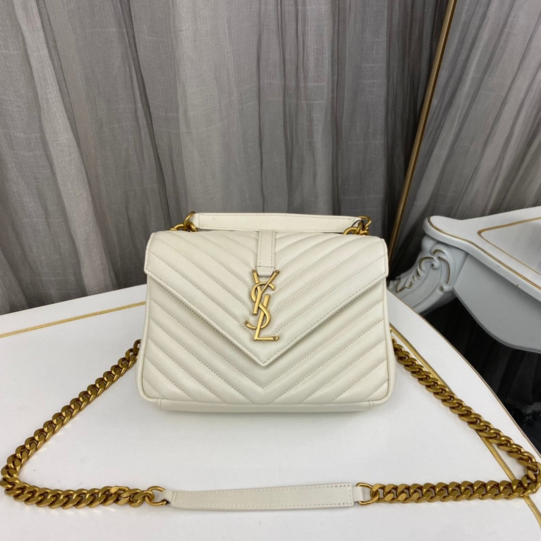 Saint Laurent Medium College Leather Cross Body Bag