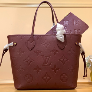 Louis Vuitton LV Never Full Plum Red Fake Handbags 32x29x17cm