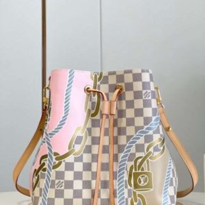 Louis Vuitton LV Neonoe BB Lock Pattern Like Auth Handbags 26cm